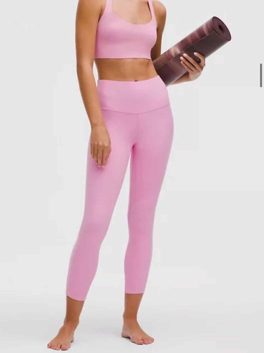 Lululemon Algin High-Rise Pant 25" in Pink Frosting
